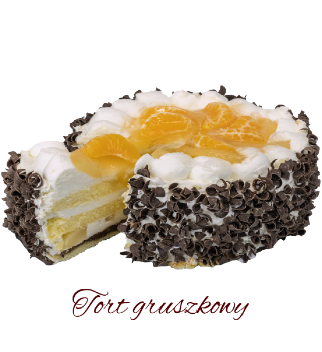 Lisiak Cukiernia Tort Smietanowy Gruszkowy